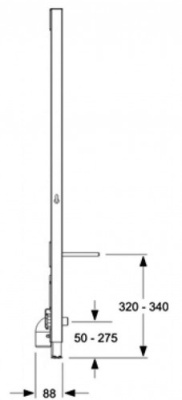 Инсталляция Mepa VariVIT 549006 для биде Серый