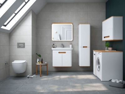 Шкаф пенал Vitra Sento 40 R 60842 подвесной Белый