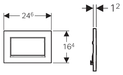 Клавиша смыва Geberit Sigma 30 115.893.KJ.1 Белый/хром