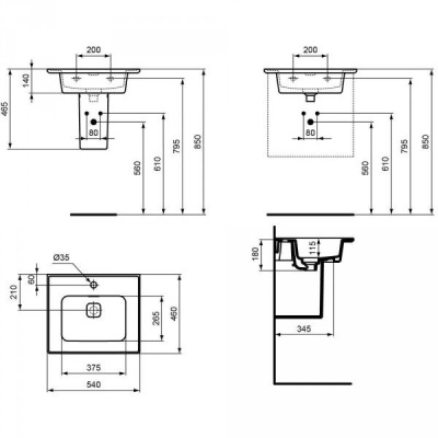 Раковина Ideal Standard Strada II 54 T298801 Евробелая