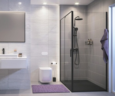 Душевой уголок WasserKRAFT Elbe 120х90 74P07 Черный