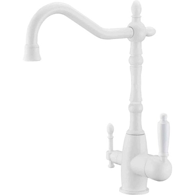 Смеситель для кухни ZorG Sanitary ZR 312 YF-33-WHITE Белый