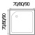Акриловый поддон для душа River 80x80x26 10000002254 квадратный Белый