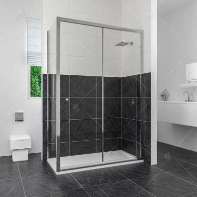 Душевой уголок RGW Classik CL-45 140x70 профиль Хром стекло прозрачное
