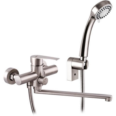 Смеситель для ванны Zerix LR72201 ZX0071 универсальный Нержавеющая сталь