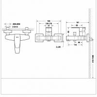 Смеситель для ванны Bravat Riffle F672106C-01 Хром