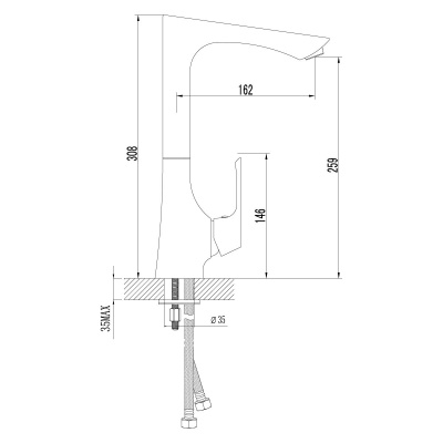 Смеситель для кухни Lemark Unit LM4505C Хром