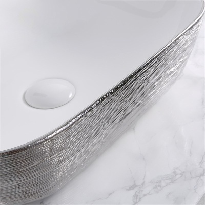 Раковина-чаша Mira 46 MR-4632LWS Белая Серебро