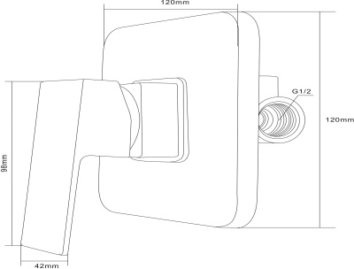 Гигиенический душ со смесителем Swedbe Platta 5526 Хром