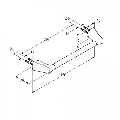Поручень Kludi Ambienta 5398105 Хром
