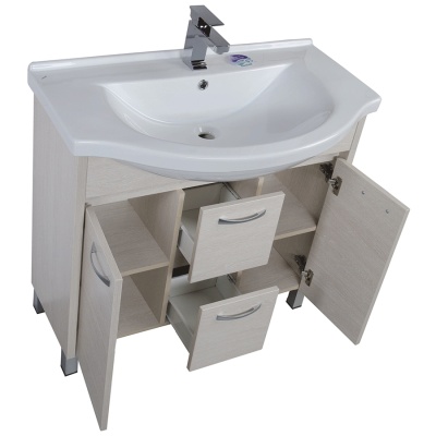 Комплект мебели для ванной Aquanet Донна 90 169192 Белый дуб