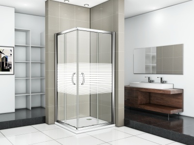 Душевой уголок Good Door Infinity CR-80 80х80 профиль Хром стекло прозрачное