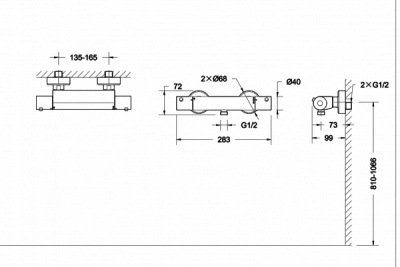 Смеситель для душа Bravat Stream F93984C-01B Хром