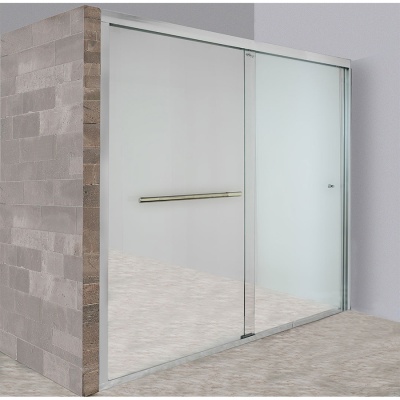 Душевая дверь в нишу Pucsho Vorhang 3100 TR 180 профиль Хром стекло тонированное