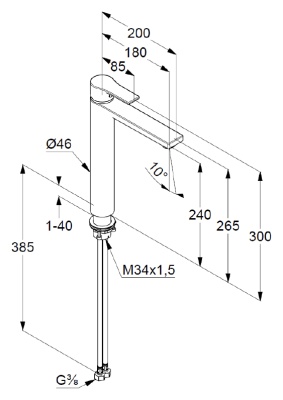 Смеситель для раковины Kludi Zenta SL 482560565 Хром