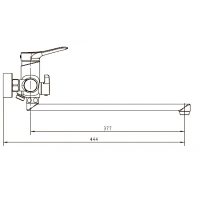 Смеситель для ванны Kaiser Sena 74055 универсальный Хром