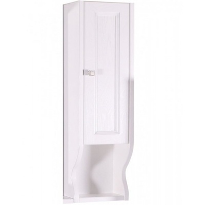 Подвесной шкаф ASB-Woodline Гранда 24 Белый c серебряной патиной