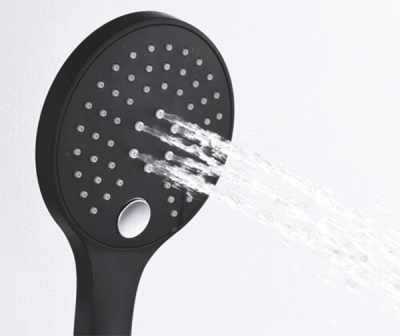 Душевая система WasserKRAFT Elbe A177477 с термостатом Черная