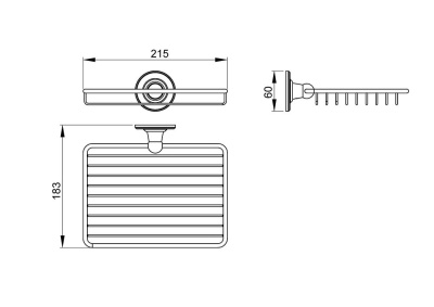 Полка корзина Timo Nelson 150022/00 Хром