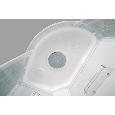 Душевая кабина Bolu Sektors 80х110 BL-110n L профиль Белый стекло прозрачное с художественным рисунком