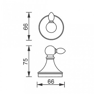 Крючок Aquanet 5582 Хром