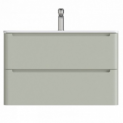 Тумба с раковиной Iddis Edifice 80 подвесная Фисташково-серая