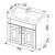 Тумба под раковину Aquanet Рондо 70 189153 подвесная Белая