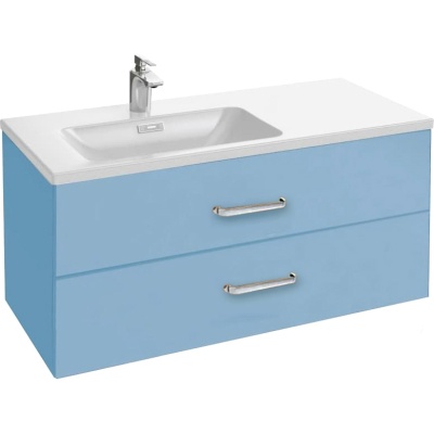 Тумба под раковину Jacob Delafon Vox 100 L EB2075-R1-M43 подвесная Авамарин матовая