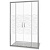 Душевая дверь в нишу Good Door Infinity WTW-TD-170-W-CH 170 профиль Хром стекло с рисунком