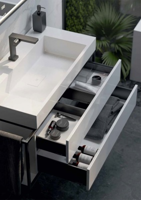 Тумба под раковину Aqwella Clarberg Logic 100 R LOG0110R подвесная Белая