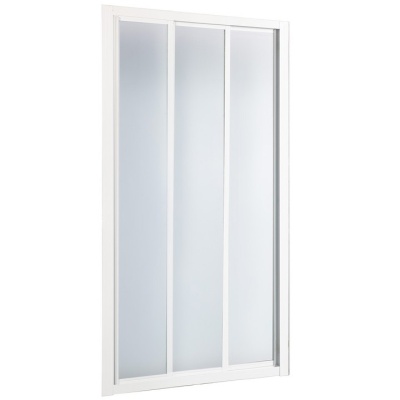 Душевая дверь в нишу River La Manche 100 МТ 10000002312 профиль Белый стекло матовое