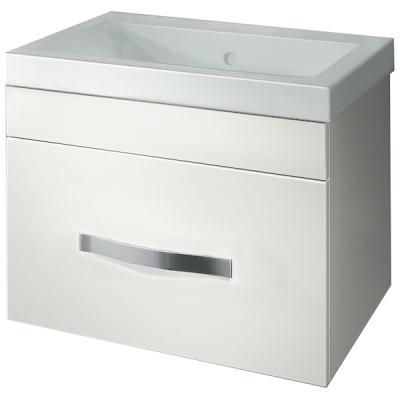 Тумба под раковину Какса-А Квадро 60 004135 подвесная Белая