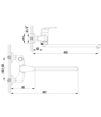 Смеситель Lemark Pramen LM3317C универсальный
