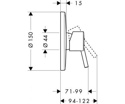 Смеситель для душа Hansgrohe Talis S 32675000 Хром