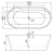 Акриловая ванна BelBagno BB14 178x84 Белая