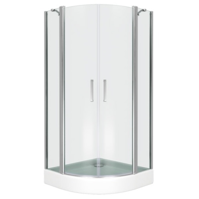 Душевой уголок Good Door Pandora R-100 100x100 профиль Хром стекло прозрачное