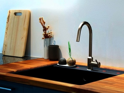 Смеситель для кухни Paini Buran RKPW5911KM Никель