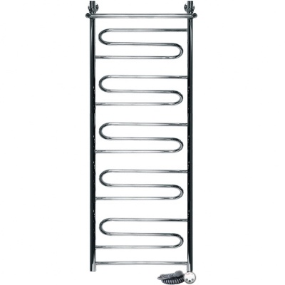 Электрический полотенцесушитель Ника Curve ЛZ/ВП 120x50 с полкой Хром