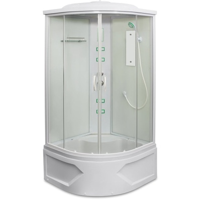 Душевая кабина Mirwell MR 4509ТP-С 90х90 с гидромассажем профиль Белый стекло прозрачное