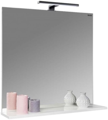 Зеркало Iddis Custo 70 с подсветкой Белое Зеркало Iddis Custo 70 с подсветкой Белое