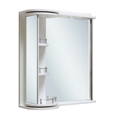 Зеркало со шкафом Runo Секрет 65 Белое