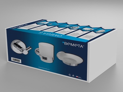 Набор аксессуаров для ванной Bemeta Omega 6 204601 Хром