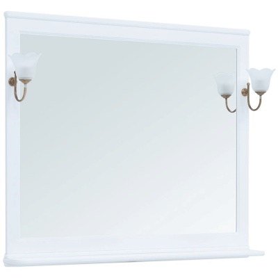 Комплект мебели для ванной Aquanet Валенса 120 240423 подвесной Белый матовый