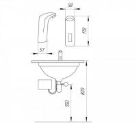 Смеситель для раковины Frap F511-1 Хром