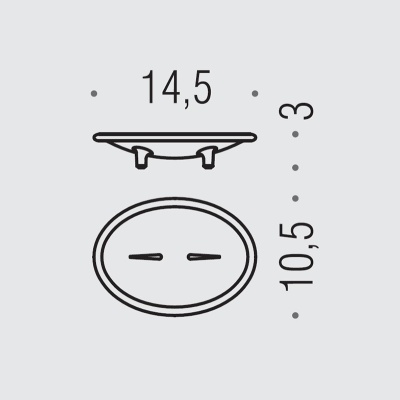 Мыльница Colombo Design Khala В1840.000 Хром