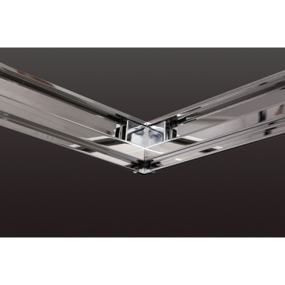 Душевой уголок Royal Bath RB-L-3002-4 100х80 без поддона профиль Хром стекло прозрачное