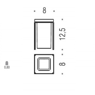 Стакан для зубных щеток Colombo Design Forever B2941 Хром