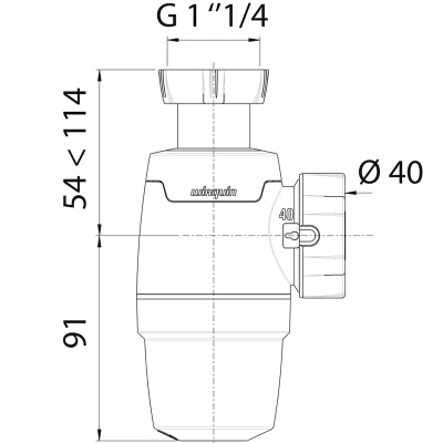 Сифон для раковины Wirquin Neo 30987068 Белый