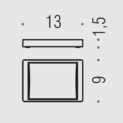 Мыльница Colombo Design Look B1642.000 Хром