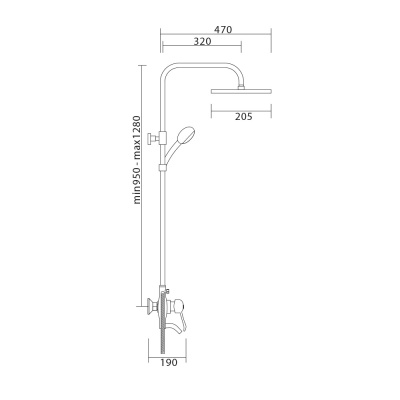 Душевая система Veragio Grazia VR.GRZ-9955.CR Хром